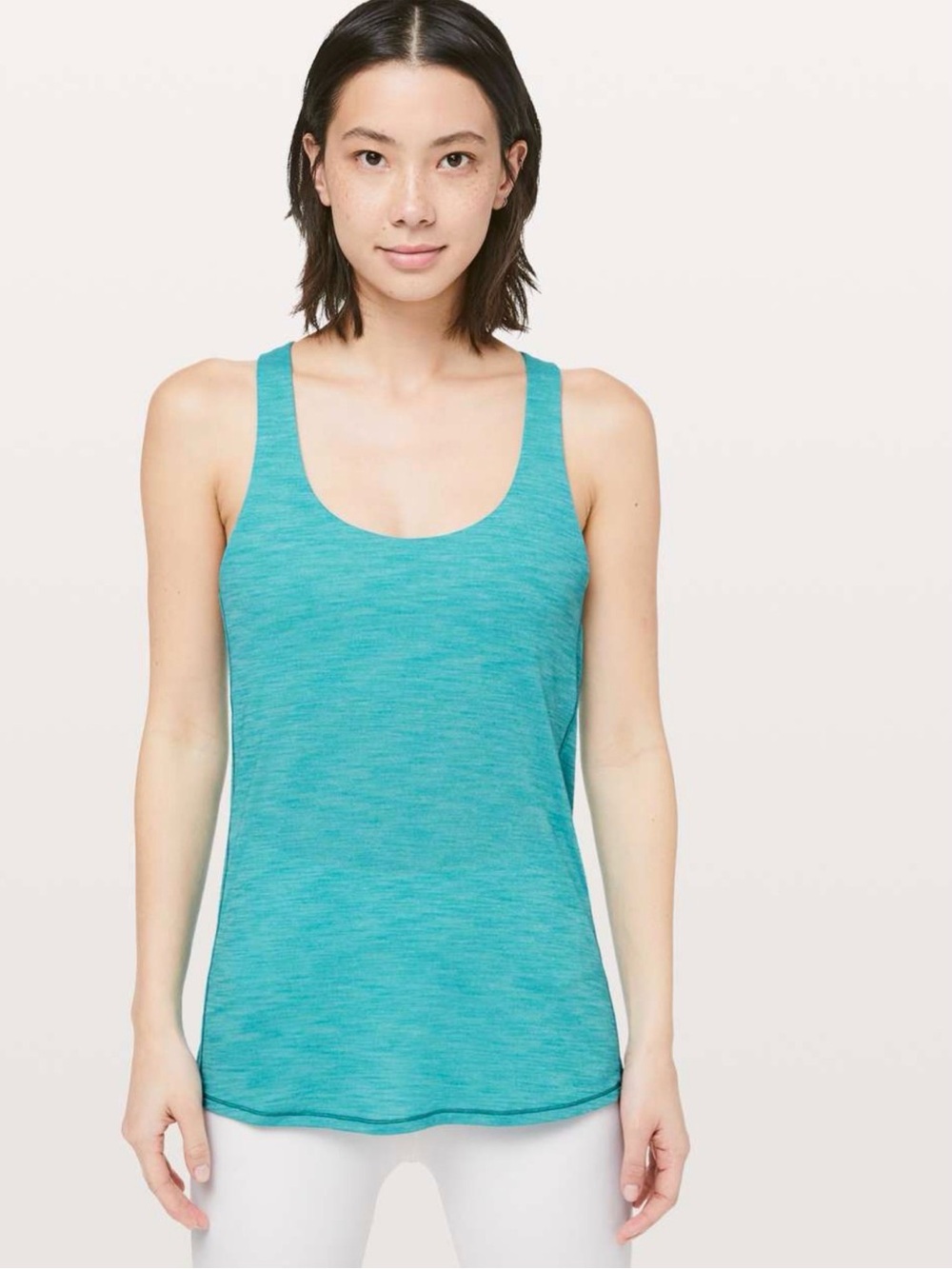 lululemon athletica Everyday Scoop Tank in Teal Blue